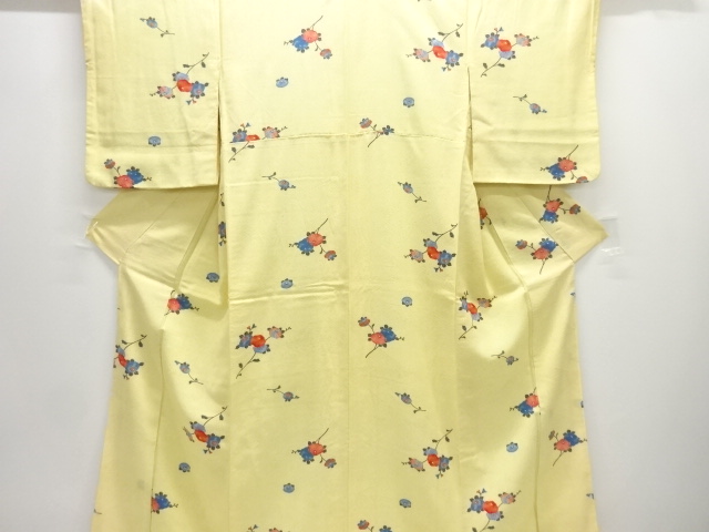 菊模様小紋着物